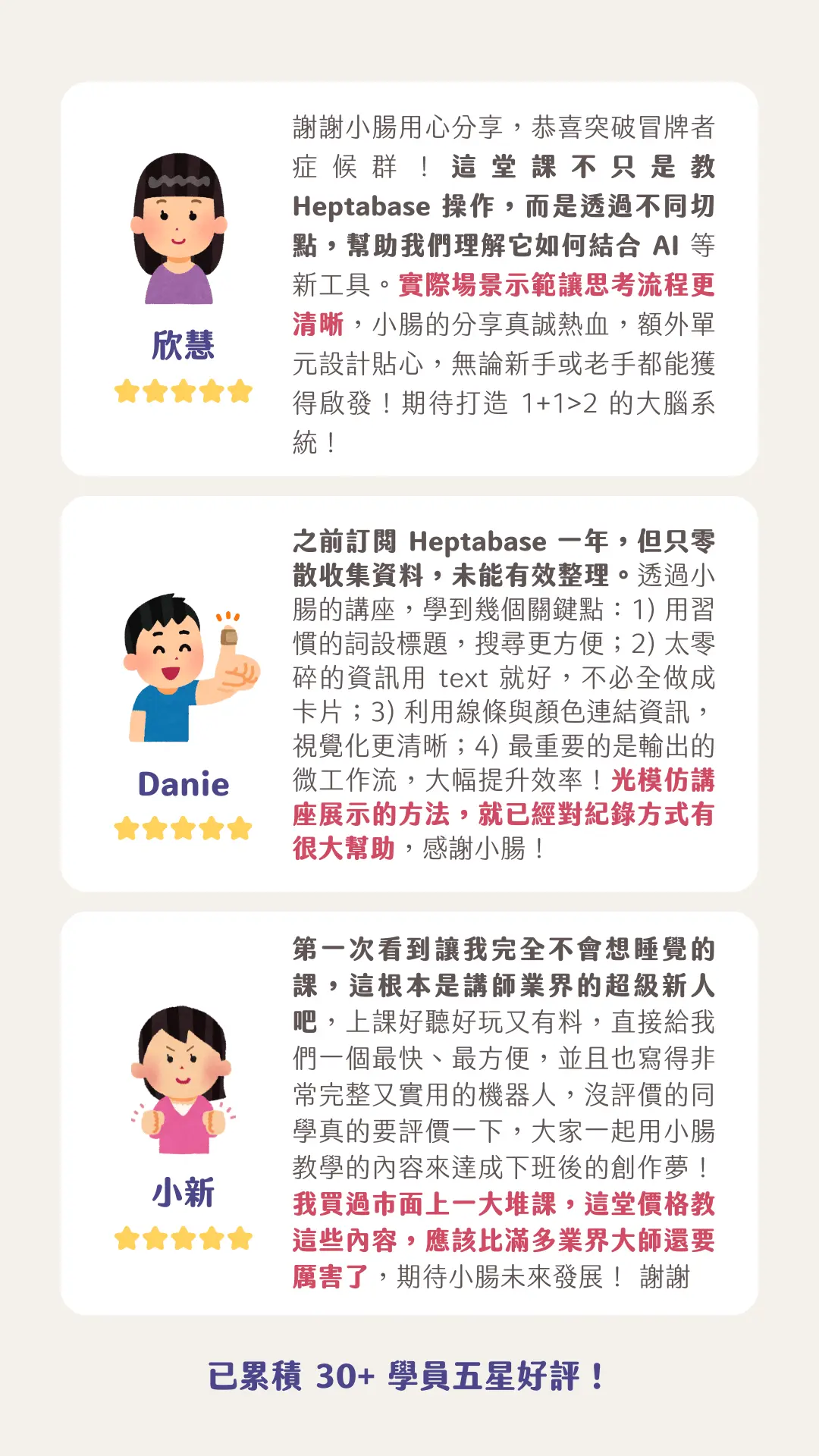 上過課的學員怎麼說(學員好評)